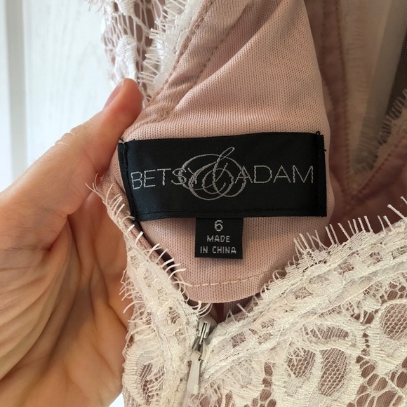 Women’s formal Betsy & Adam white sparkly dress - Picture 5 of 7